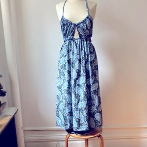 I.Crew cotton maxi floral design sundress size small
